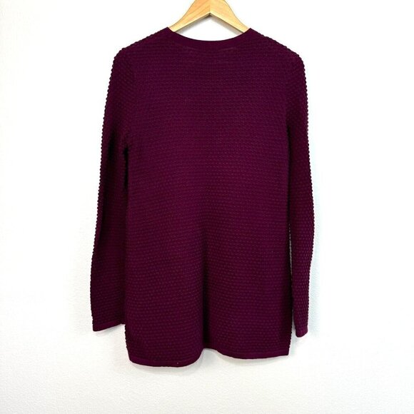 COS Women's Tunic Pullover Sweater Textured Crew Neck Long Sleeve Size Small - Picture 4 of 9